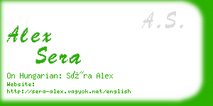 alex sera business card